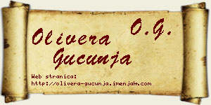 Olivera Gucunja vizit kartica